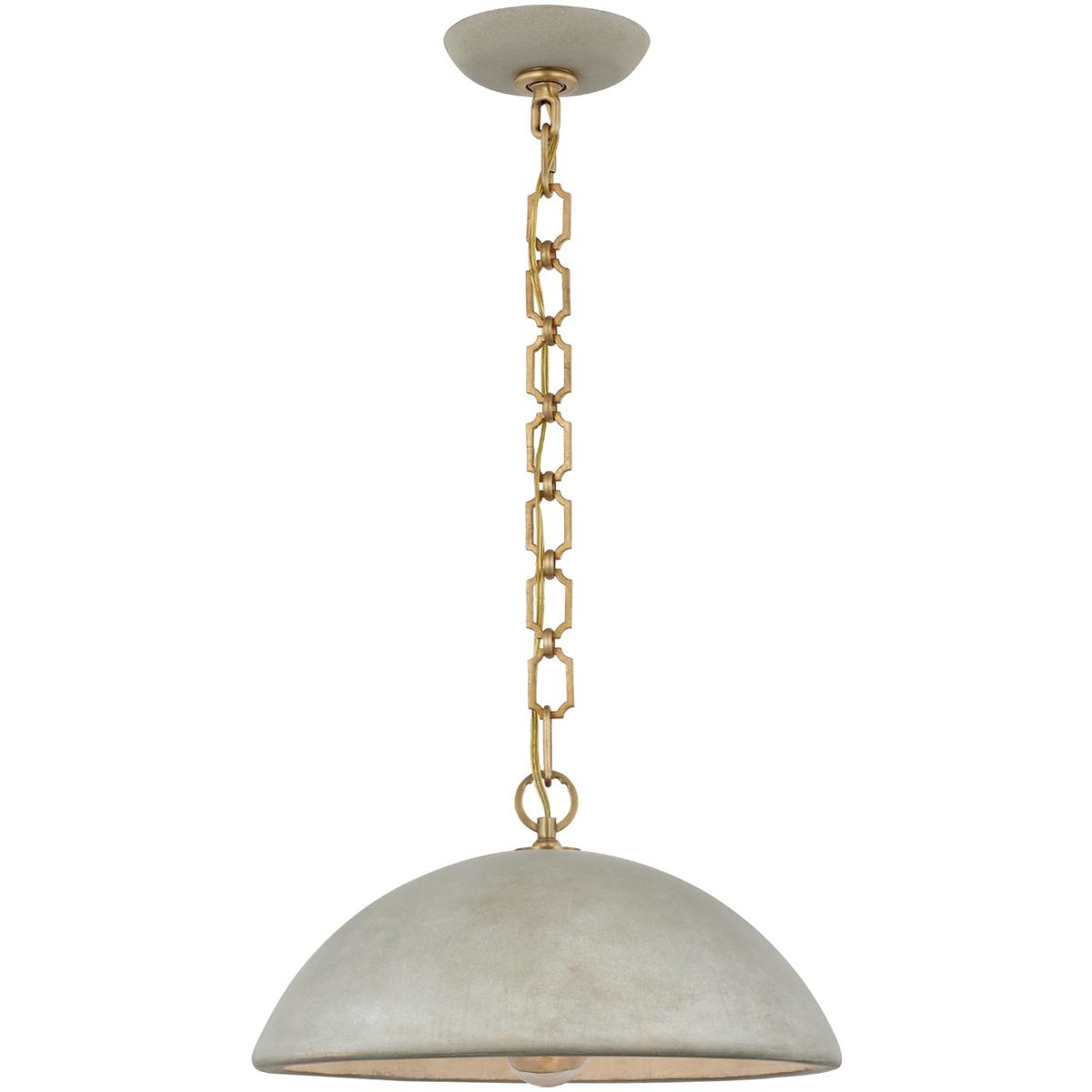 Lighting New York SK5353PGY Visual Comfort Signature Collection Suzanne Kasler Elliot LED 16 inch Portland Gray Pendant Ceiling Light, Large SK5353PGY