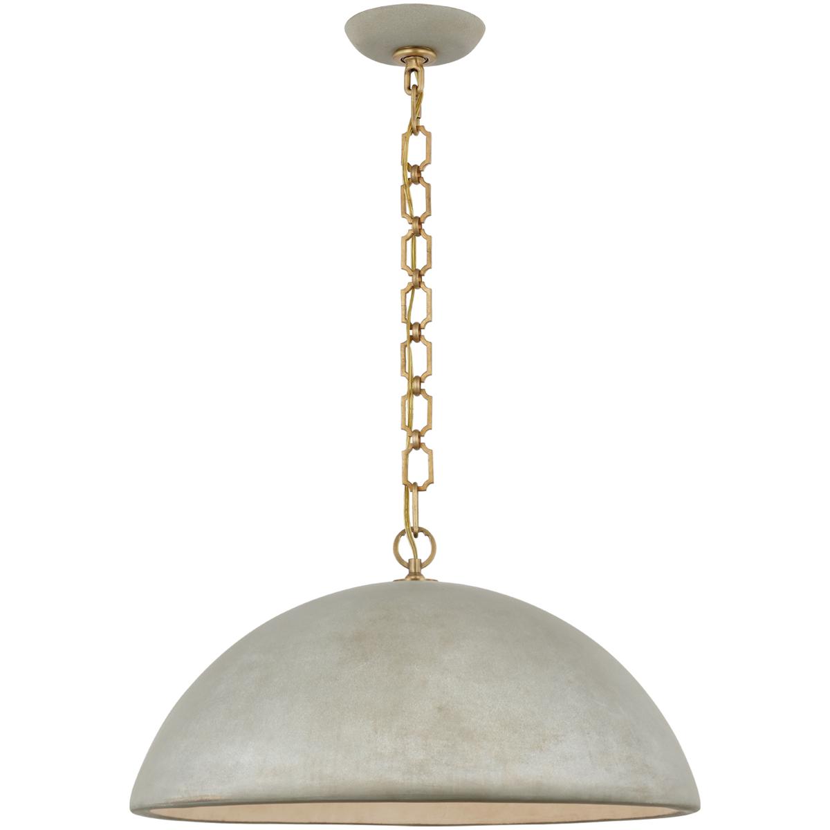 Lighting New York SK5354PGY Visual Comfort Signature Collection Suzanne Kasler Elliot LED 23 inch Portland Gray Pendant Ceiling Light, Extra Large SK5