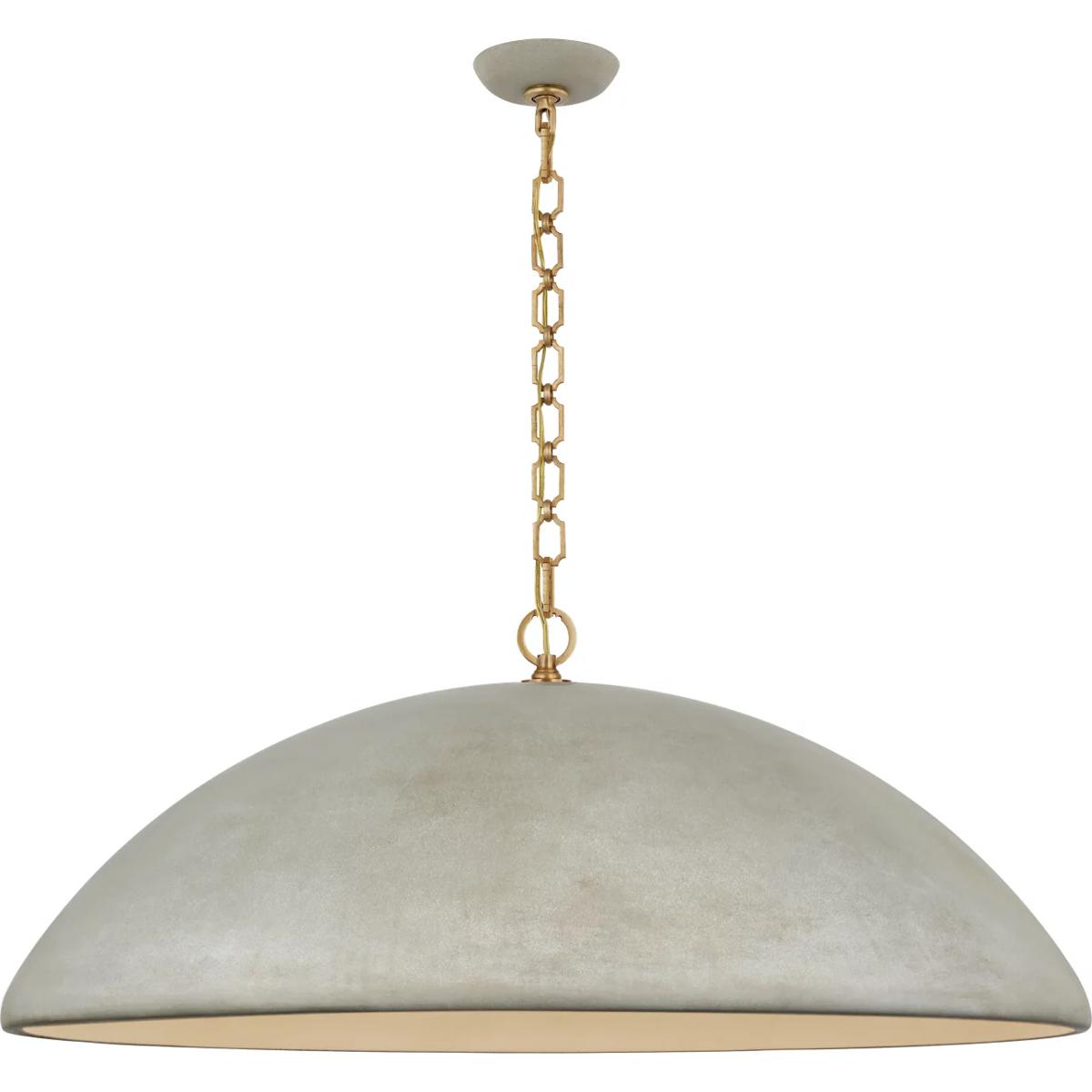 Visual Comfort Signature Collection SK5357PGY Suzanne Kasler Elliot LED 42 inch Portland Gray Pendant Ceiling Light, Oversized
