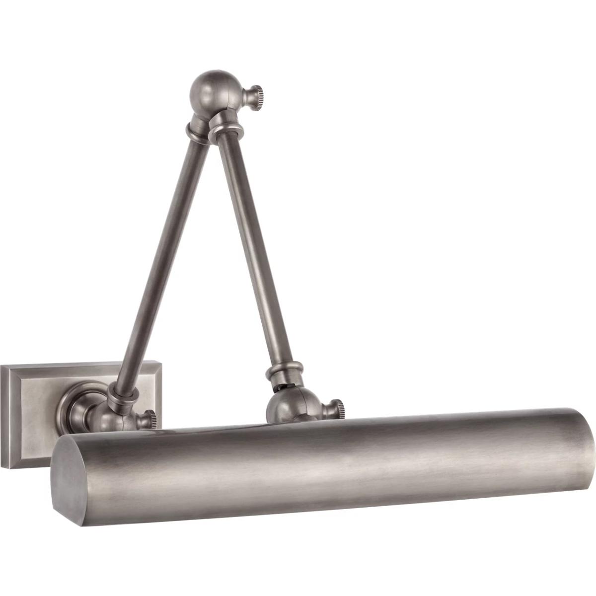 Visual Comfort Signature Collection SL2709AN Chapman & Myers Cabinet Maker 13.25 inch 8 watt Antique Nickel Double Library Light Wall Light