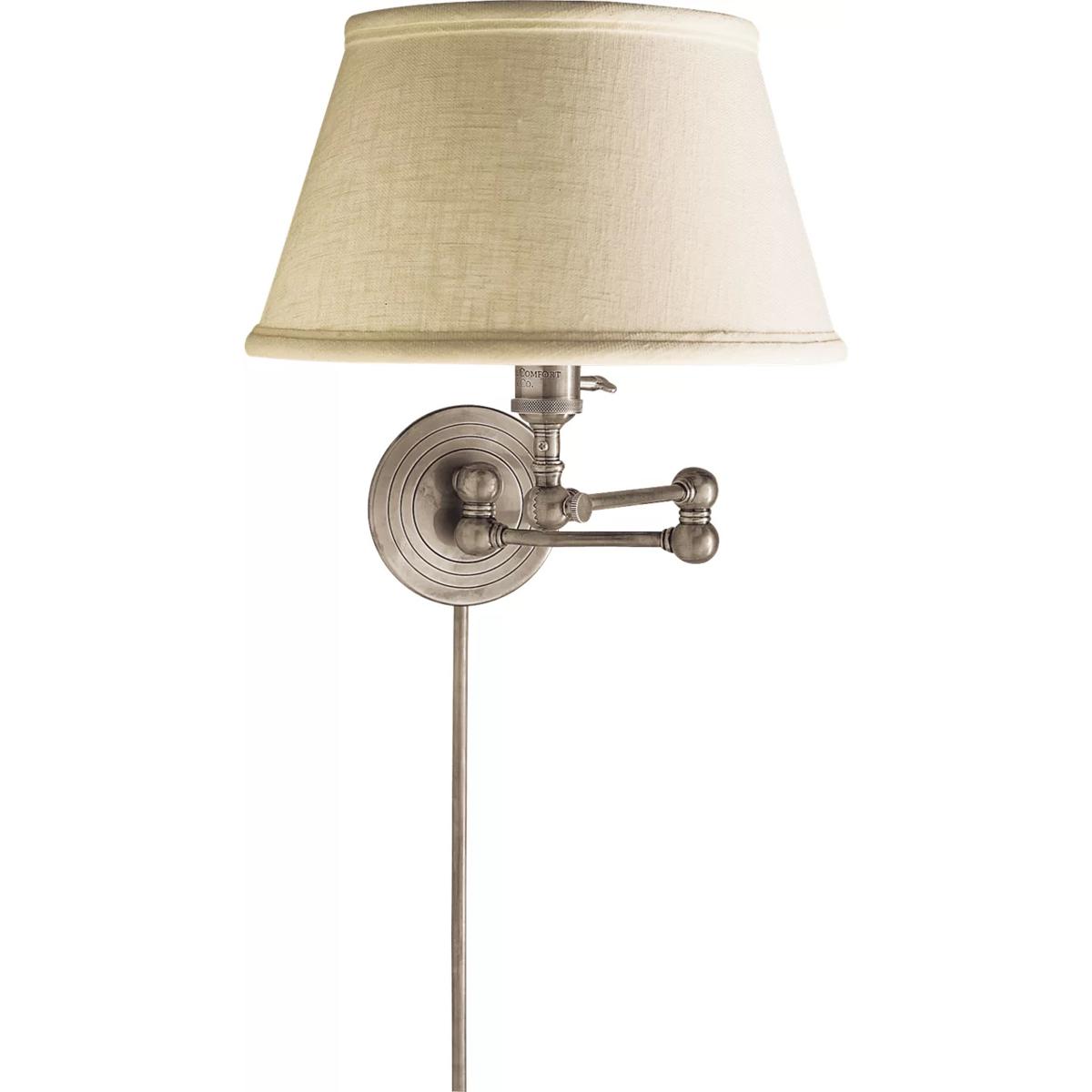 Visual Comfort Signature Collection SL2920AN-L Chapman & Myers Boston2 18.5 inch 60 watt Antique Nickel Swing Arm Wall Light
