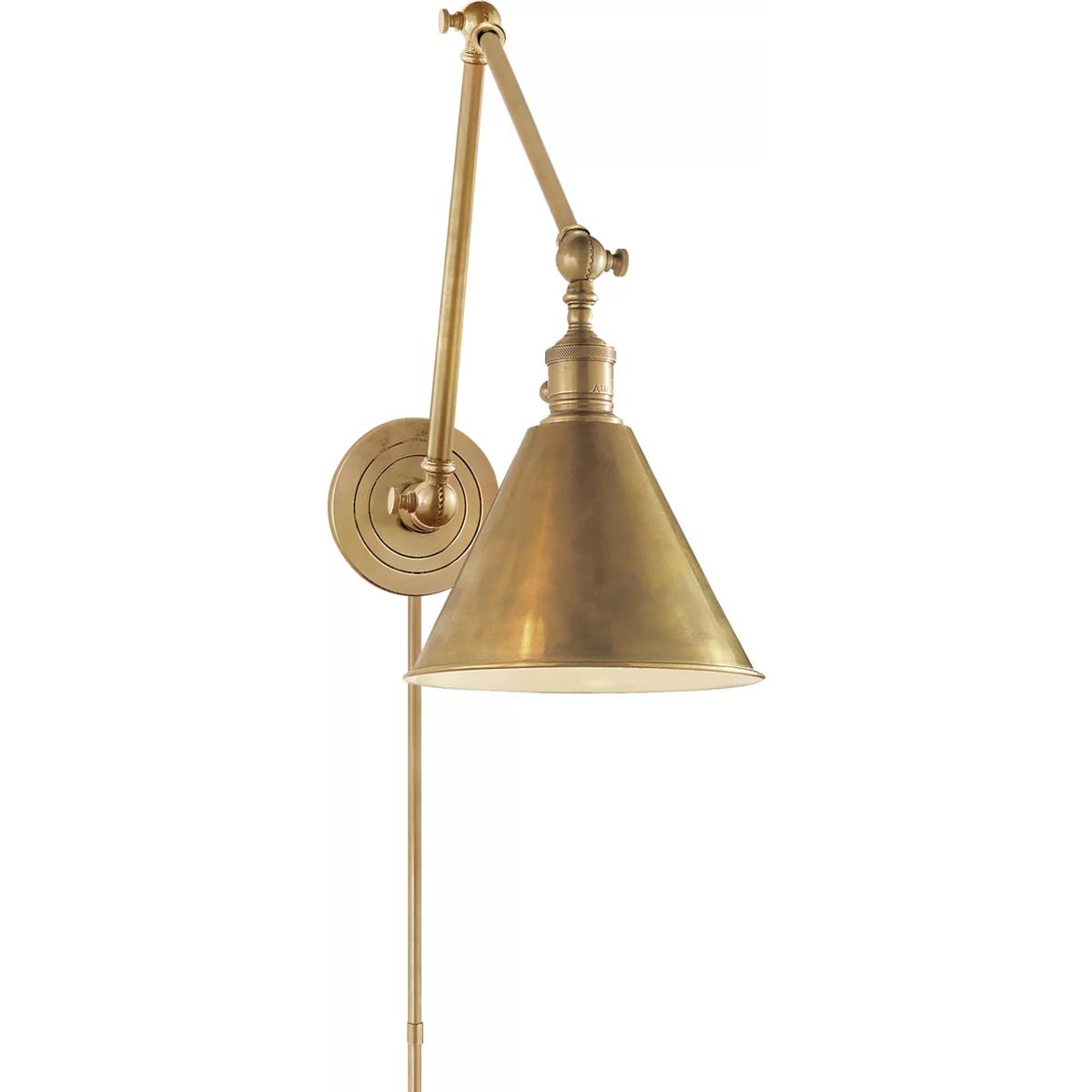 Lighting New York R-SL2923HAB Visual Comfort Studio Sandy Chapman Double Boston Functional Library Light in Hand-Rubbed Antique Brass SL2923HAB - Open