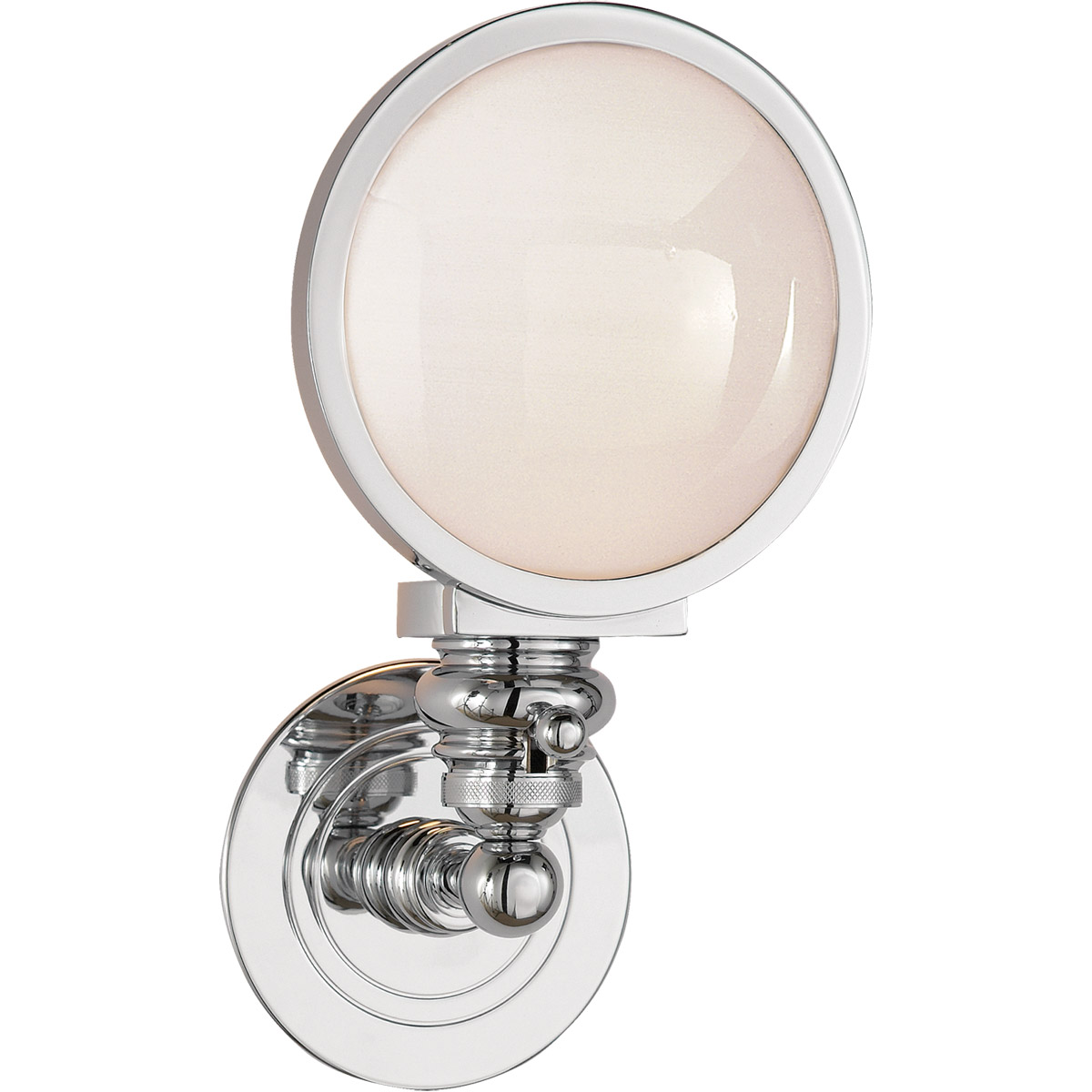 Visual Comfort Signature Collection SL2935CH-WG Chapman & Myers Boston 1 Light 6 inch Chrome Head Light Bath Sconce Wall Light
