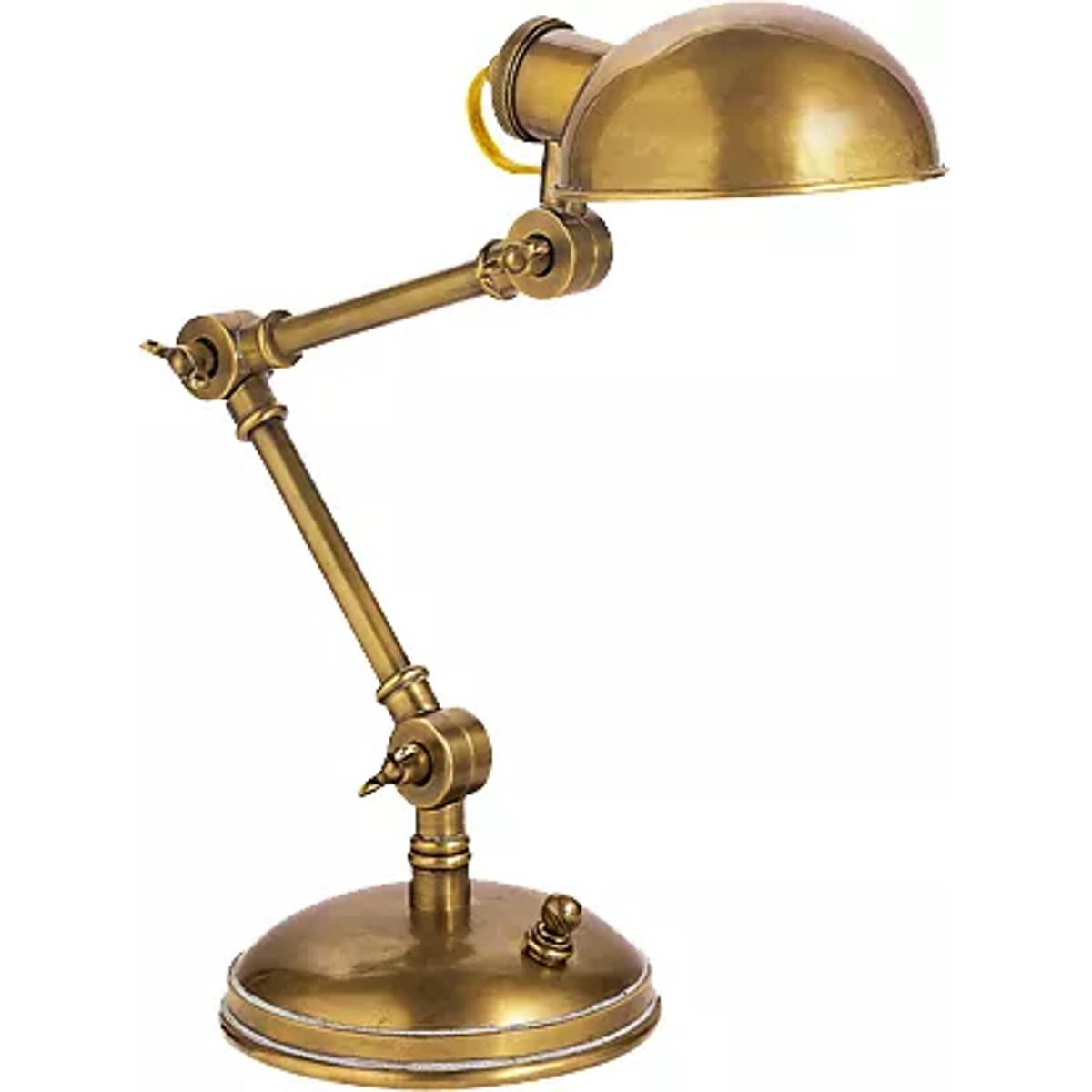 Lighting New York R-SL3025HAB Visual Comfort E. F. Chapman Pixie 13 inch 25 watt Hand-Rubbed Antique Brass Task Table Lamp Portable Light SL3025HAB -