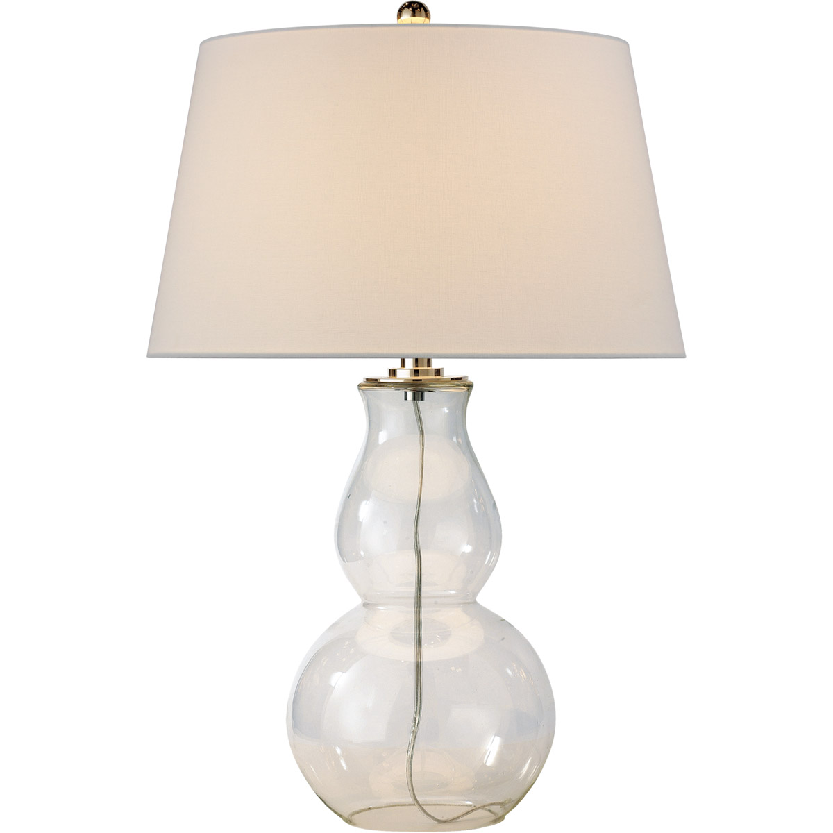 Lighting New York R-SL3811CG-L Visual Comfort Signature Collection Chapman & Myers Gourd 30 inch 150.00 watt Clear Glass Table Lamp Portable Light in
