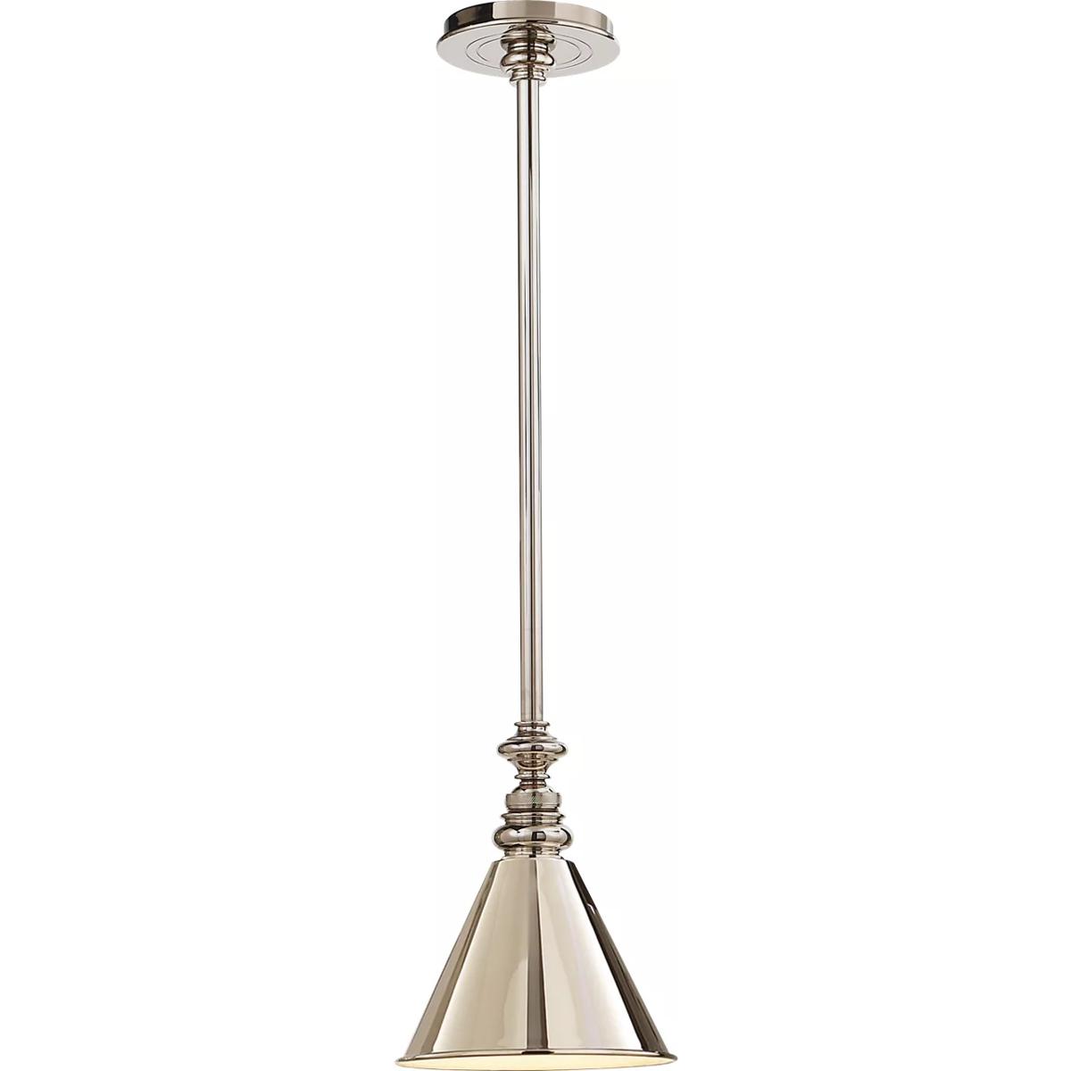Visual Comfort Signature Collection SL5125PN/SLD-PN Chapman & Myers Boston 1 Light 7.25 inch Polished Nickel Pendant Ceiling Light in Polished Nickel