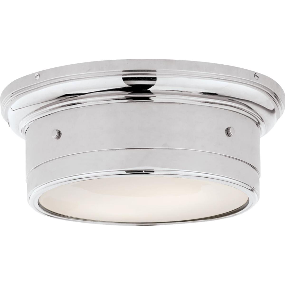 Visual Comfort Signature Collection SS4015CH-WG Siena2 2 Light 11.75 inch Chrome Flush Mount Ceiling Light, Small