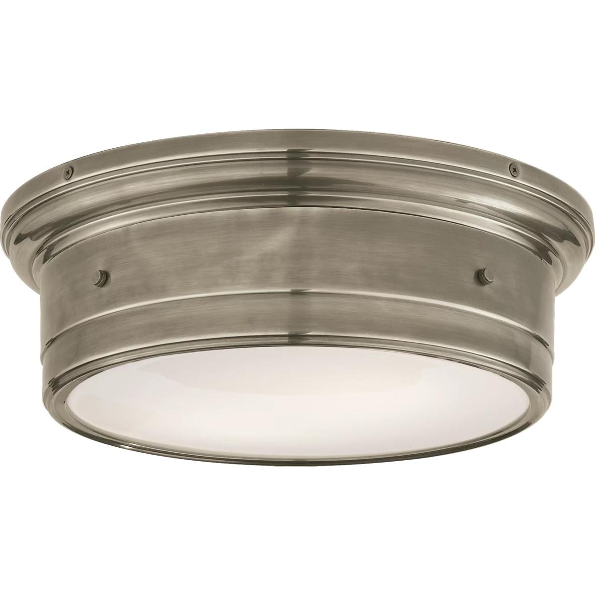 Lighting New York R-SS4016AN-WG Visual Comfort Studio Siena 2 Light Flush Mount in Antique Nickel SS4016AN-WG - Open Box