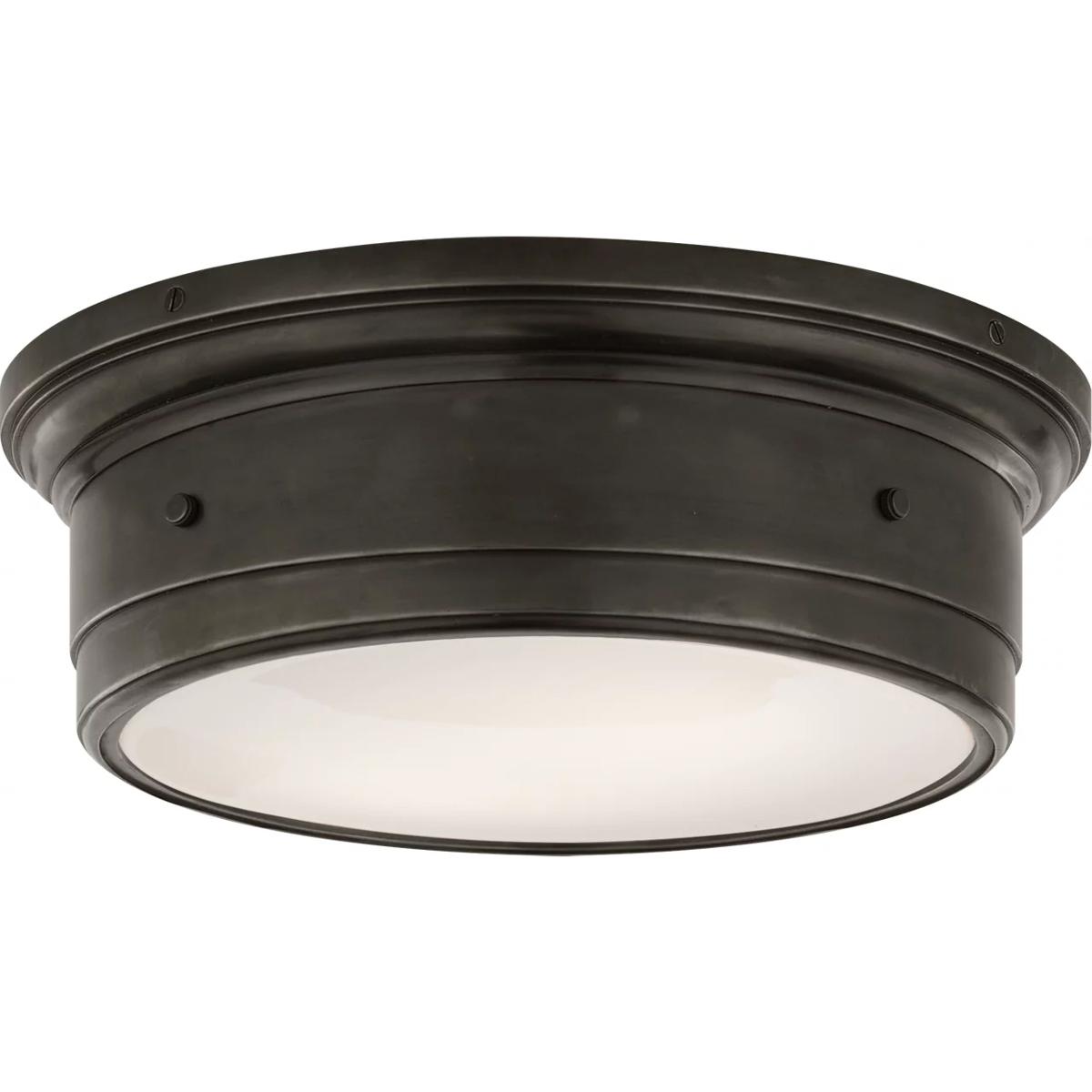 Lighting New York R-SS4016BZ-WG Visual Comfort Studio Siena 2 Light 14 inch Bronze Flush Mount Ceiling Light SS4016BZ-WG - Open Box