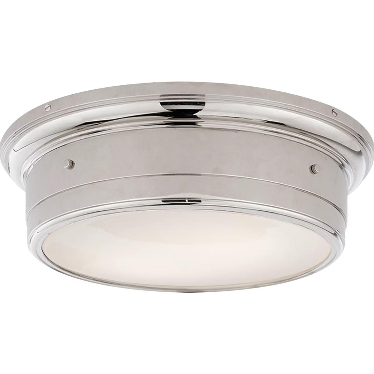 Visual Comfort Signature Collection SS4016CH-WG Siena2 2 Light 14 inch Chrome Flush Mount Ceiling Light, Large