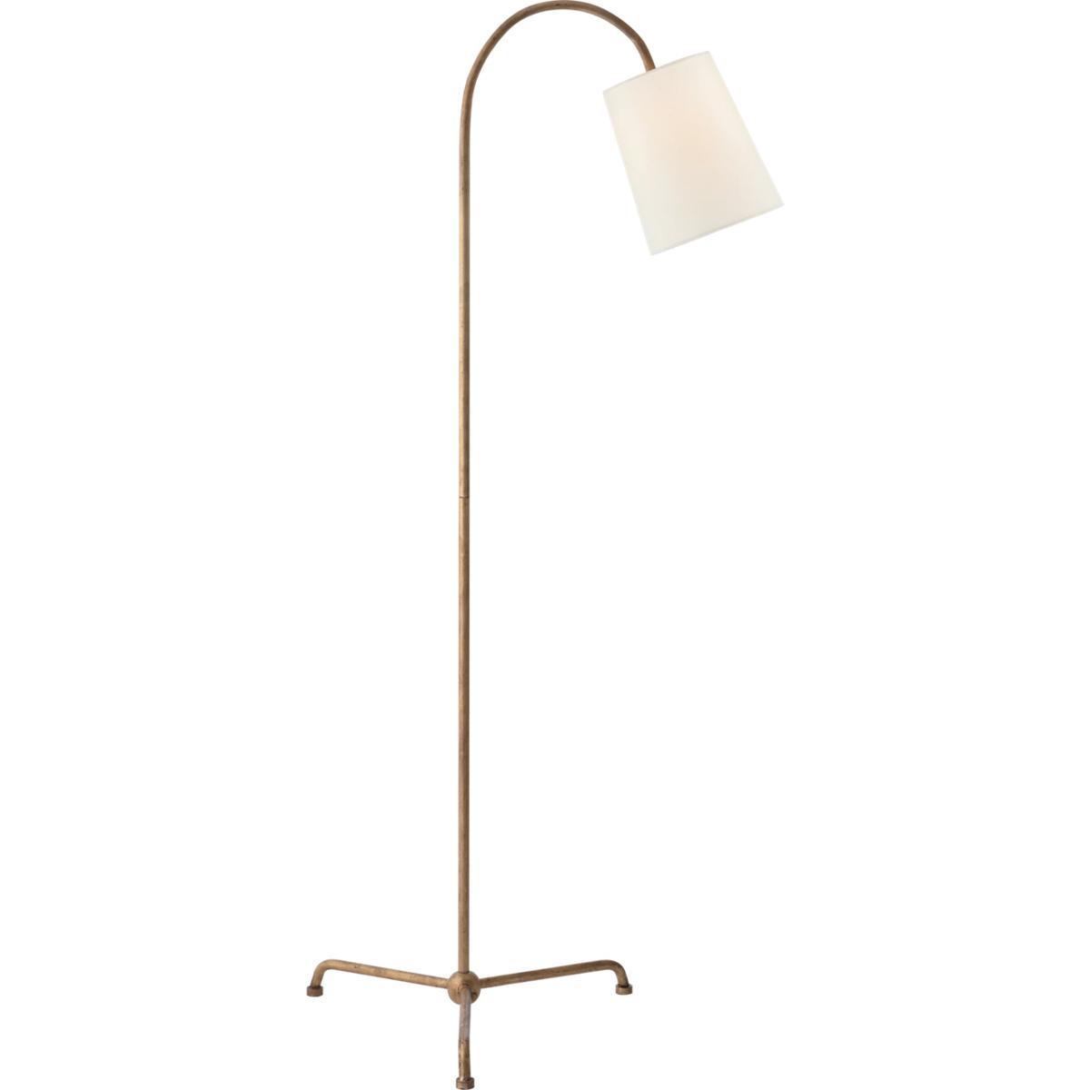 Lighting New York R-TOB1021GI-L Visual Comfort Signature Collection Thomas O'Brien Mia Lamp 56 inch 75 watt Gilded Iron Floor Lamp Portable Light in L