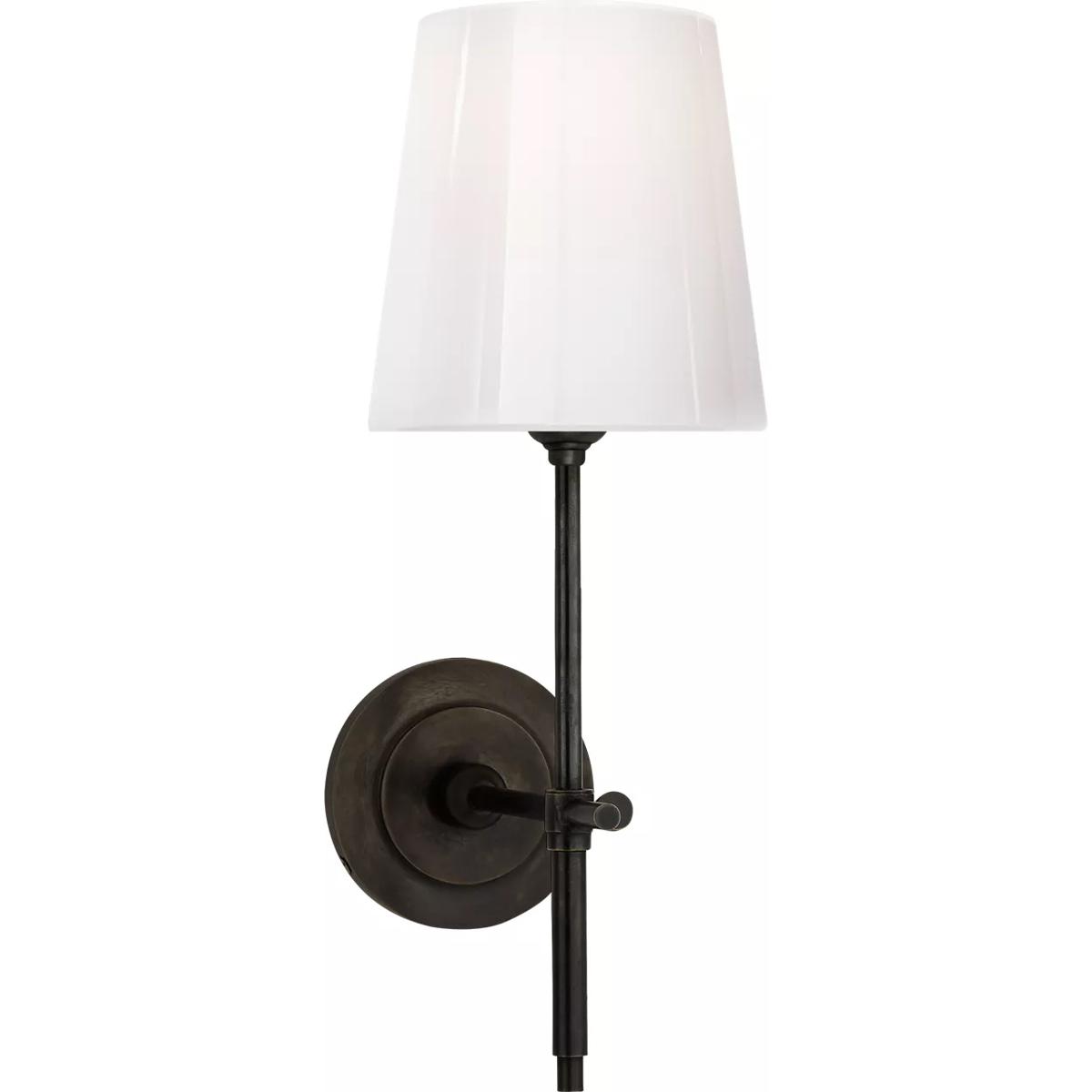 Visual Comfort Signature Collection TOB2022BZ-WG Thomas O'Brien Bryant 1 Light 5.5 inch Bronze Bath Sconce Wall Light