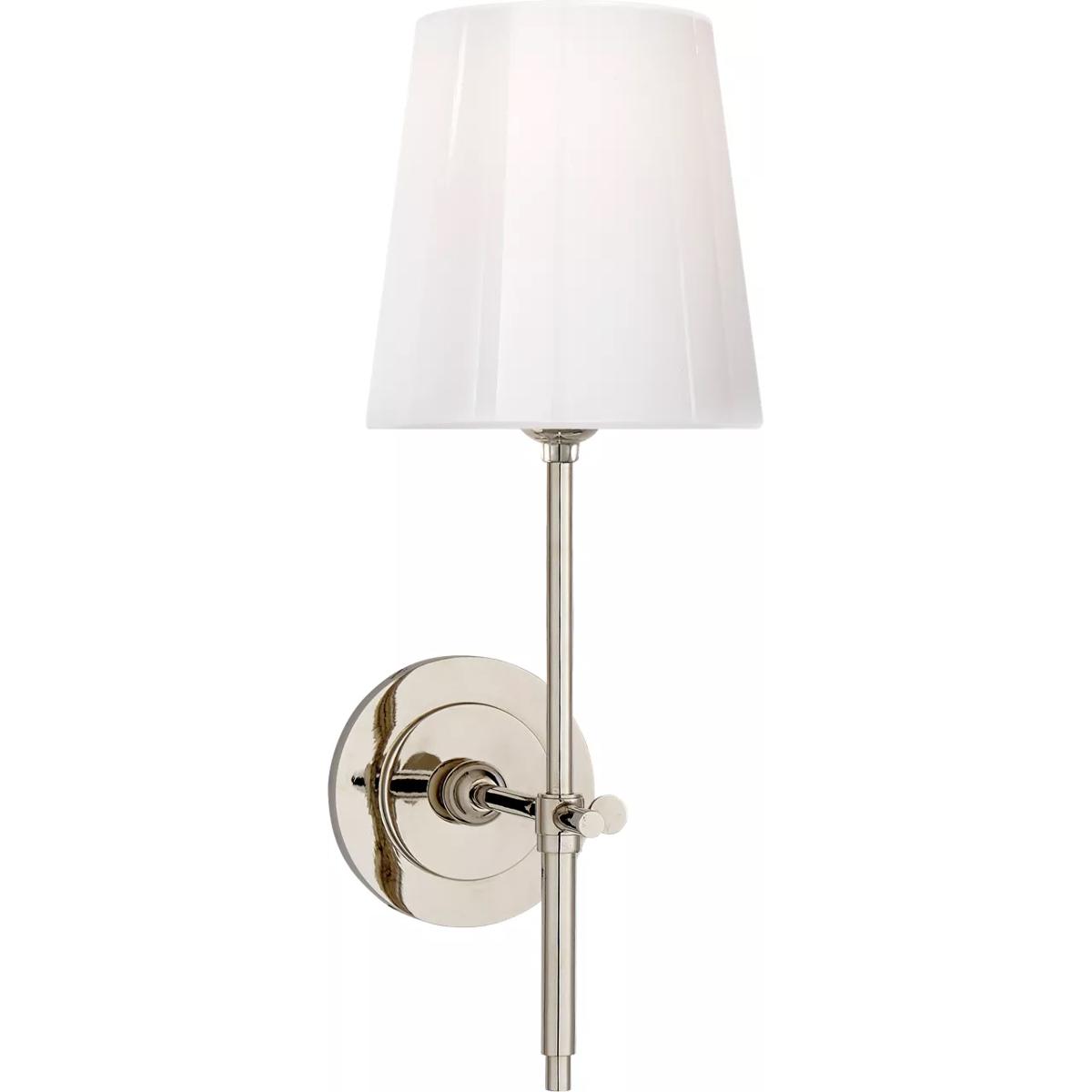 Lighting New York R-TOB2022PN-WG Visual Comfort Thomas OBrien Bryant 1 Light 6 inch Polished Nickel Bath Wall Light TOB2022PN-WG - Open Box