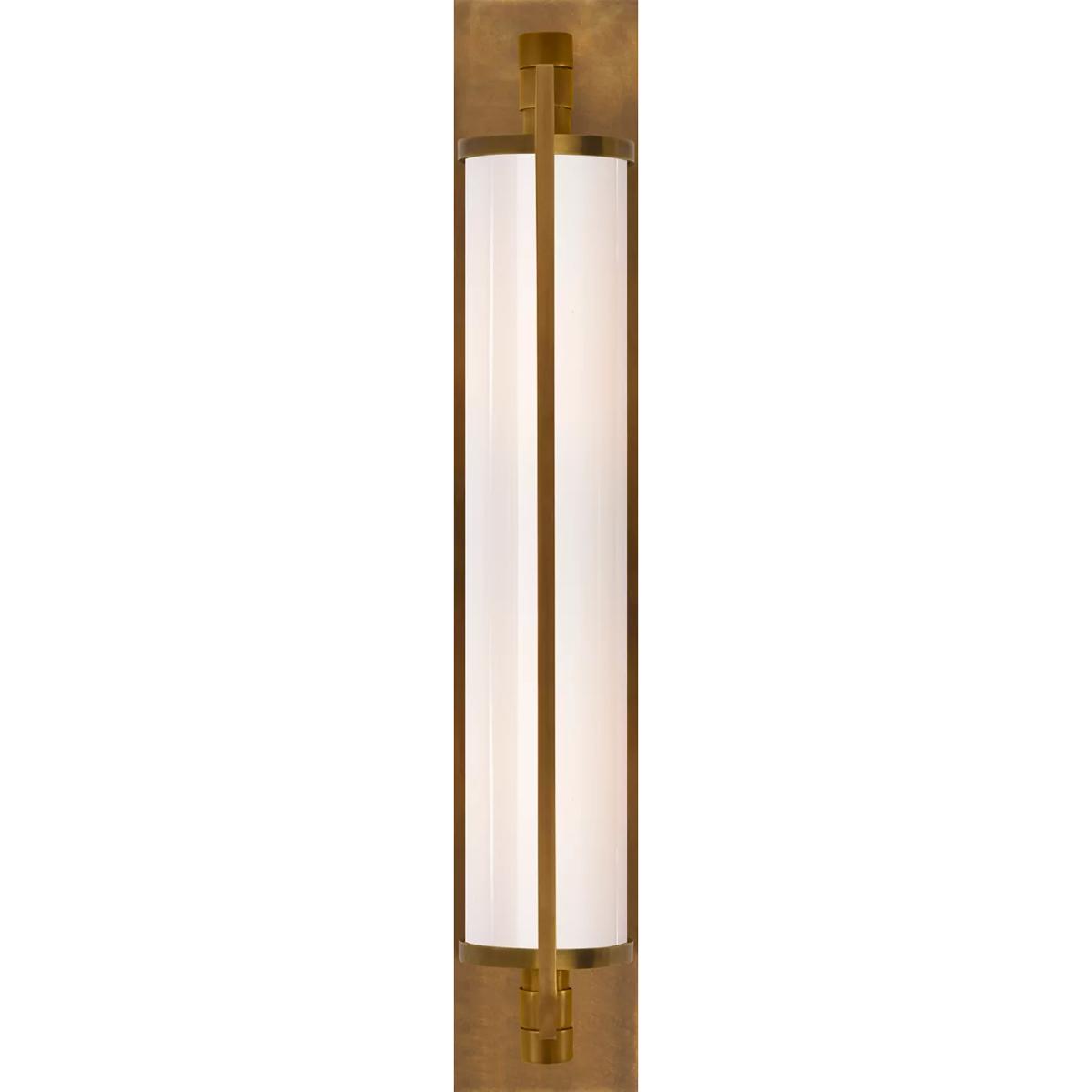 Visual Comfort Signature Collection TOB2031HAB-WG Thomas O'Brien Keeley 2 Light 3.5 inch Hand-Rubbed Antique Brass Tall Pivoting Bath Sconce Wall Ligh