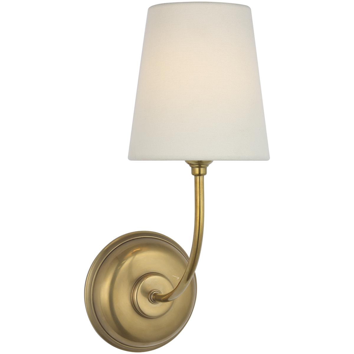 Lighting New York R-TOB2077HAB-L-CL Visual Comfort Signature Collection Thomas O'Brien Vendome LED 6.5 inch Hand-Rubbed Antique Brass Cordless Single