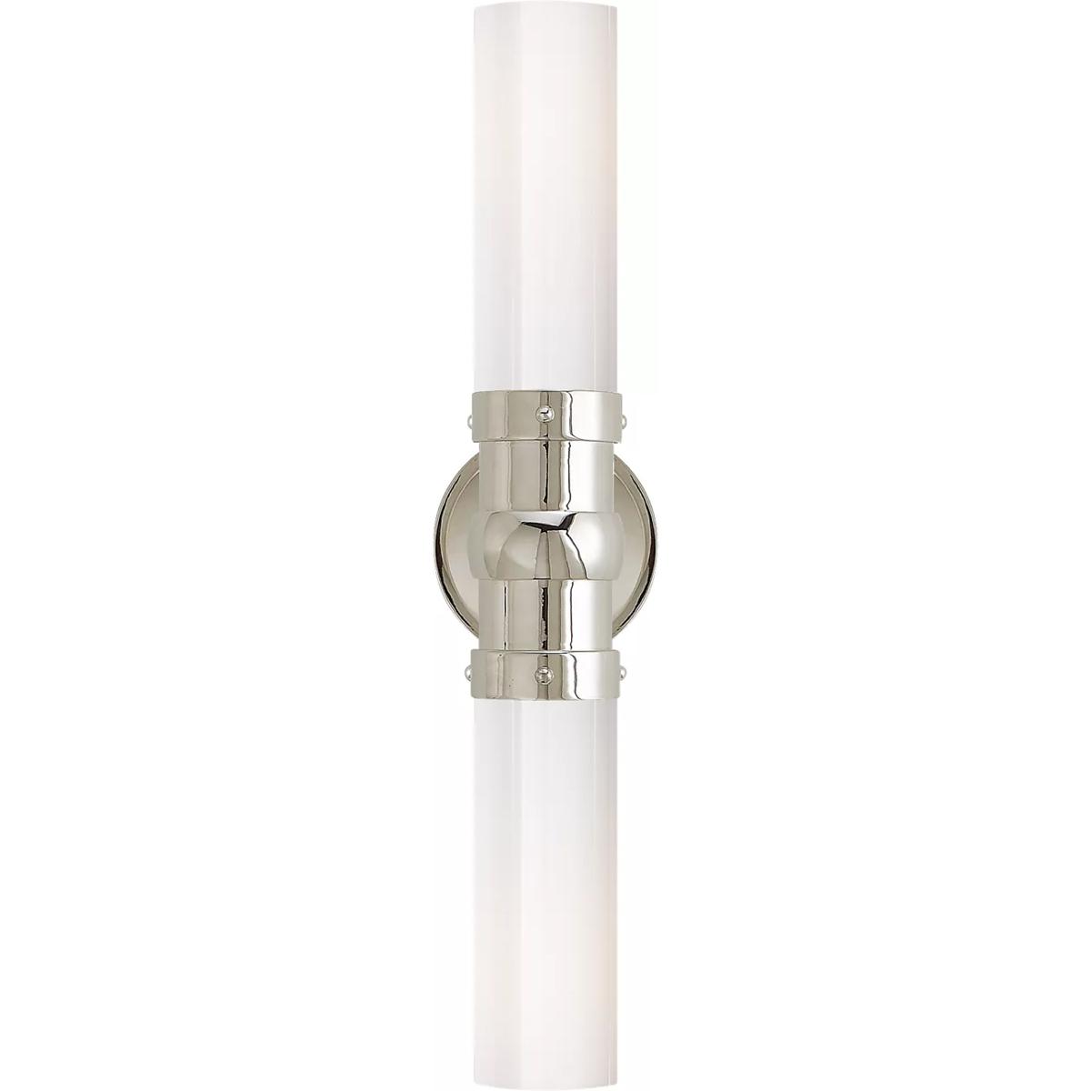 Lighting New York R-TOB2186PN-WG Visual Comfort Thomas OBrien Graydon 2 Light Bath Wall Light in Polished Nickel TOB2186PN-WG - Open Box