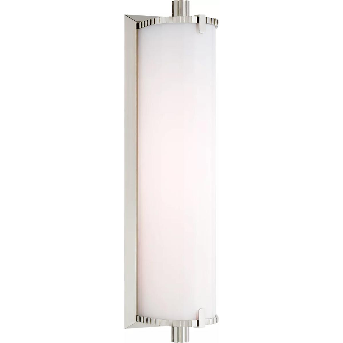 Visual Comfort Signature Collection TOB2192PN-WG Thomas O'Brien Calliope2 LED 3.75 inch Polished Nickel Bath Light Wall Light, Medium