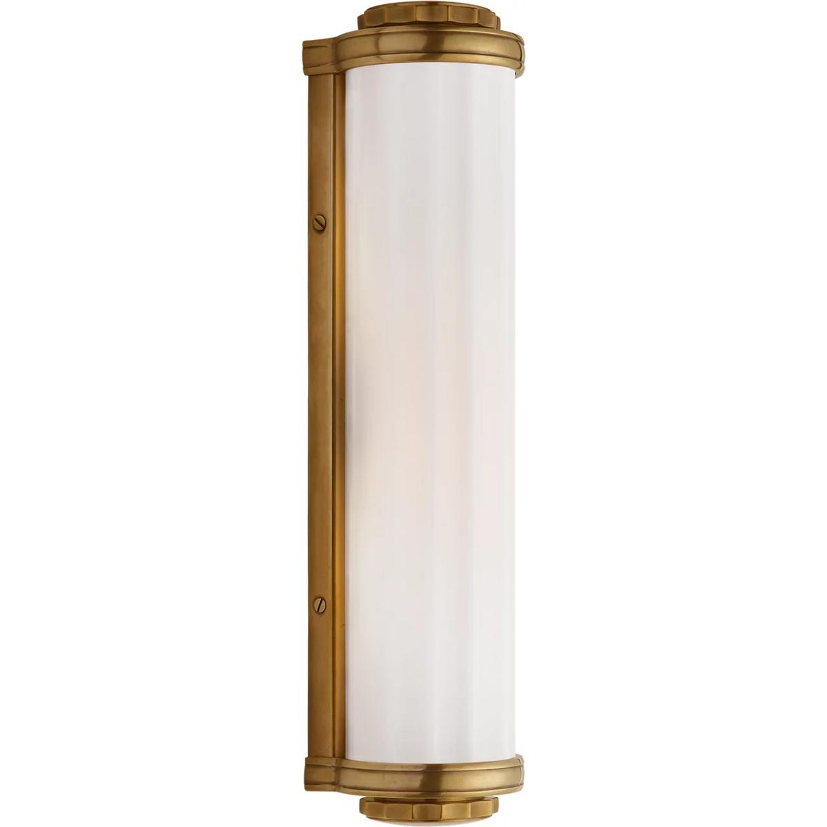 Lighting New York R-TOB2198HAB-WG Visual Comfort Thomas O'Brien Milton Road 2 Light 4 inch Hand-Rubbed Antique Brass Wall Light TOB2198HAB-WG - Open B
