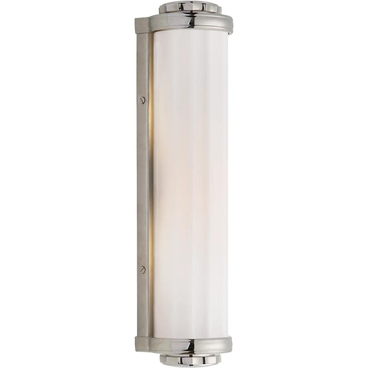 Visual Comfort Signature Collection TOB2198PN-WG Thomas O'Brien Milton Road 2 Light 3.5 inch Polished Nickel Bath Light Wall Light