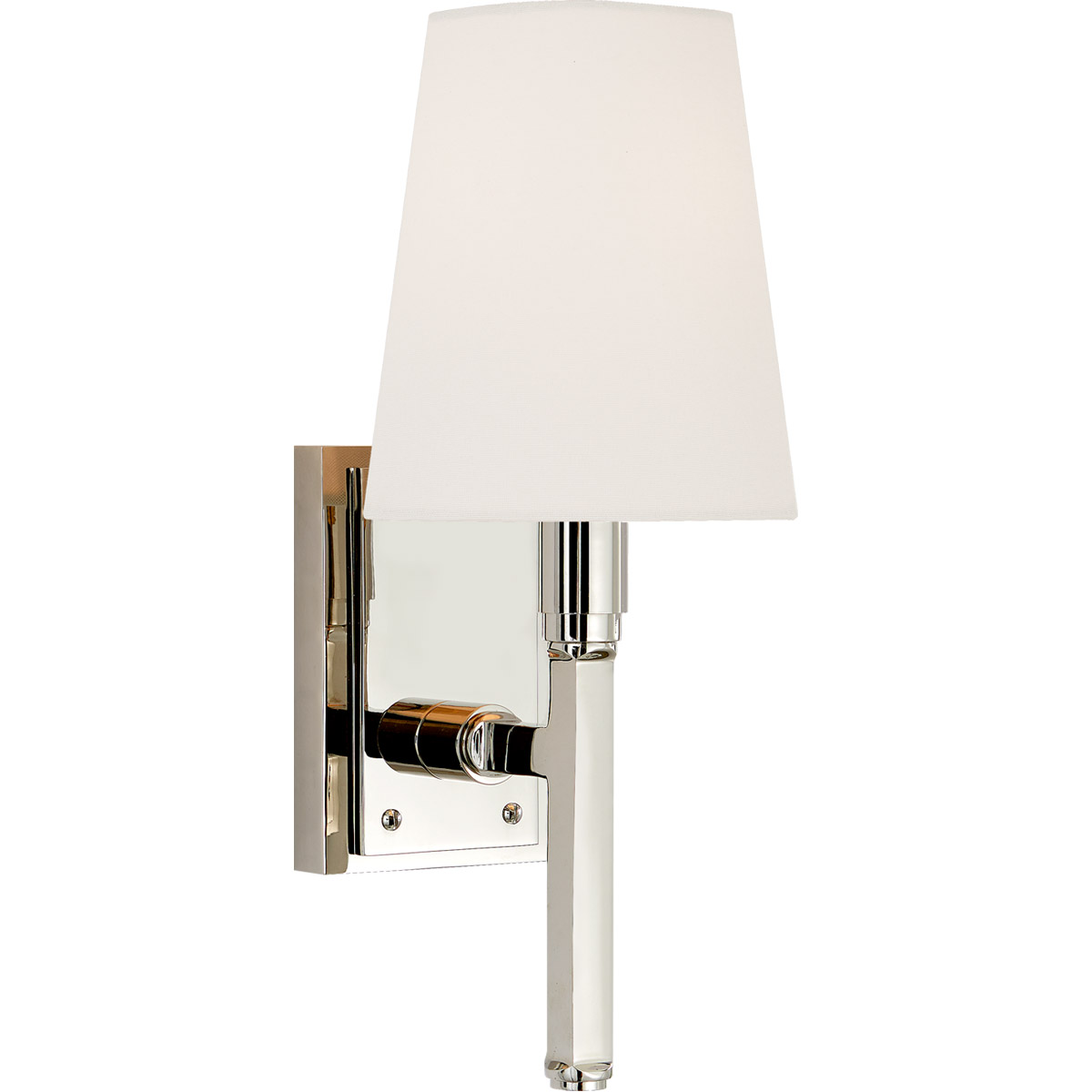 Visual Comfort Signature Collection TOB2283PN-L Thomas O'Brien Watson 1 Light 5 inch Polished Nickel Tail Sconce Wall Light, Small
