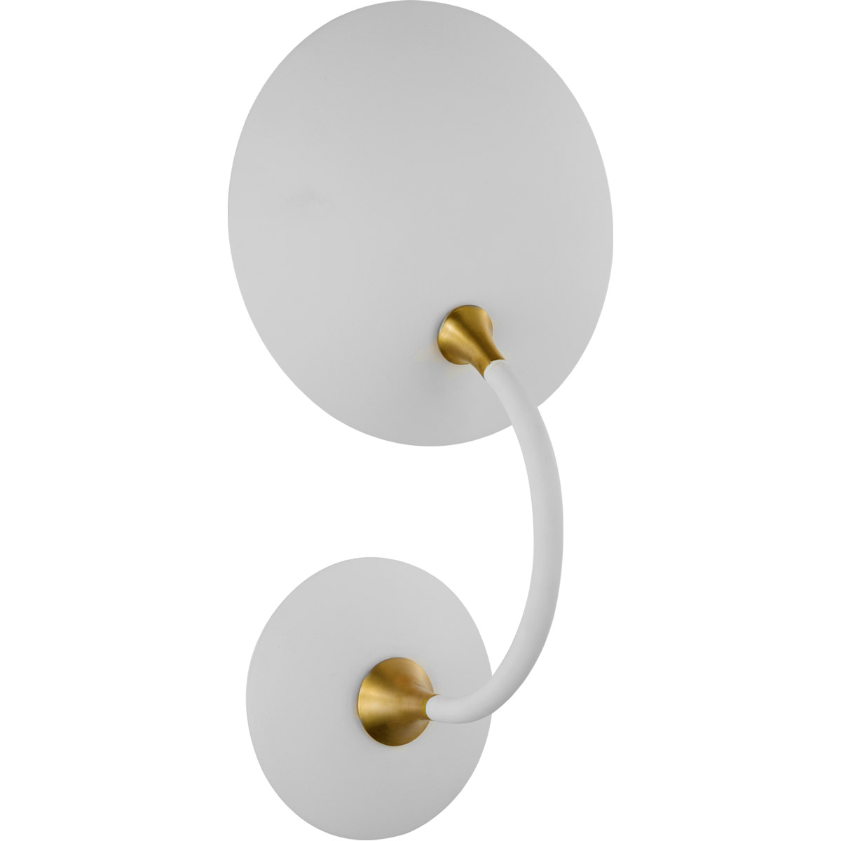 Visual Comfort Signature Collection TOB2780WHT/HAB Thomas O'Brien Keria LED 8 inch Matte White and Hand-Rubbed Antique Brass Wall Wash Sconce Wall Lig
