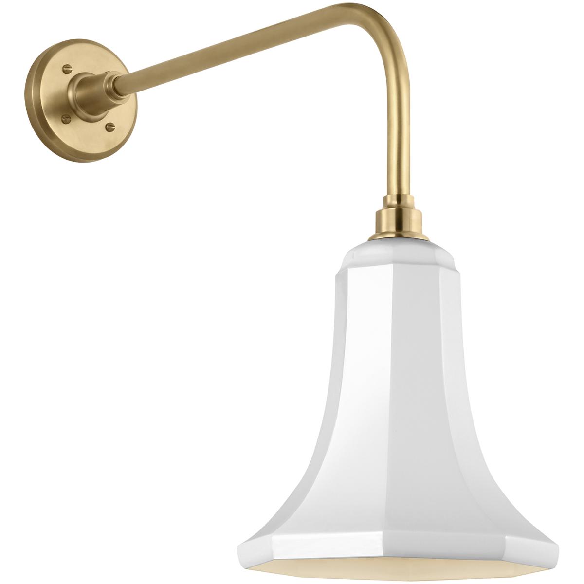Visual Comfort Signature Collection Thomas O'Brien Academy Barn Light 21 Inch Outdoor Wall Light Academy Barn Light - TOB 2809HAB/S9-WHT - Modern Contemporary