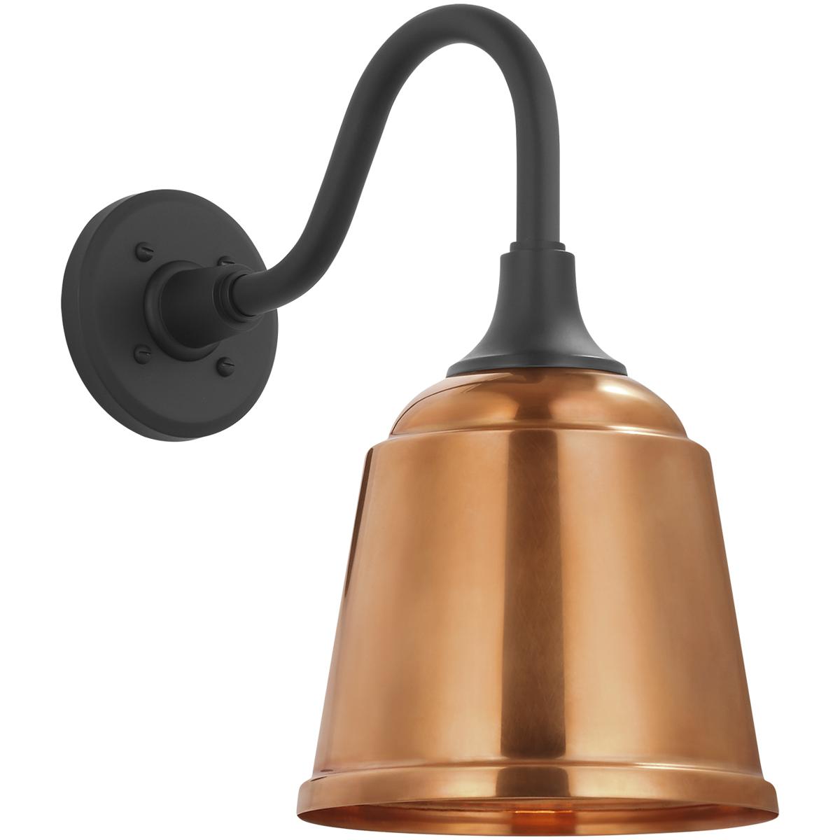 Visual Comfort Signature Collection TOB2816MBK/S5-SC Thomas O'Brien Academy Barn Light LED 14.25 inch Matte Black Flynn Barn Light in 8" Soft Copper R