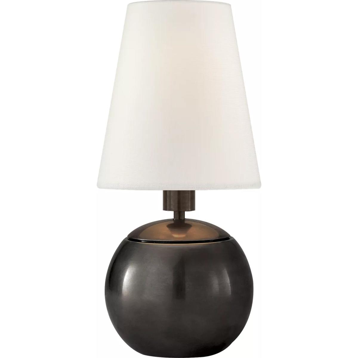 Visual Comfort Signature Collection TOB3051BZ-L Thomas O'Brien Terri 10.25 inch 40 watt Bronze Accent Lamp Portable Light in Linen