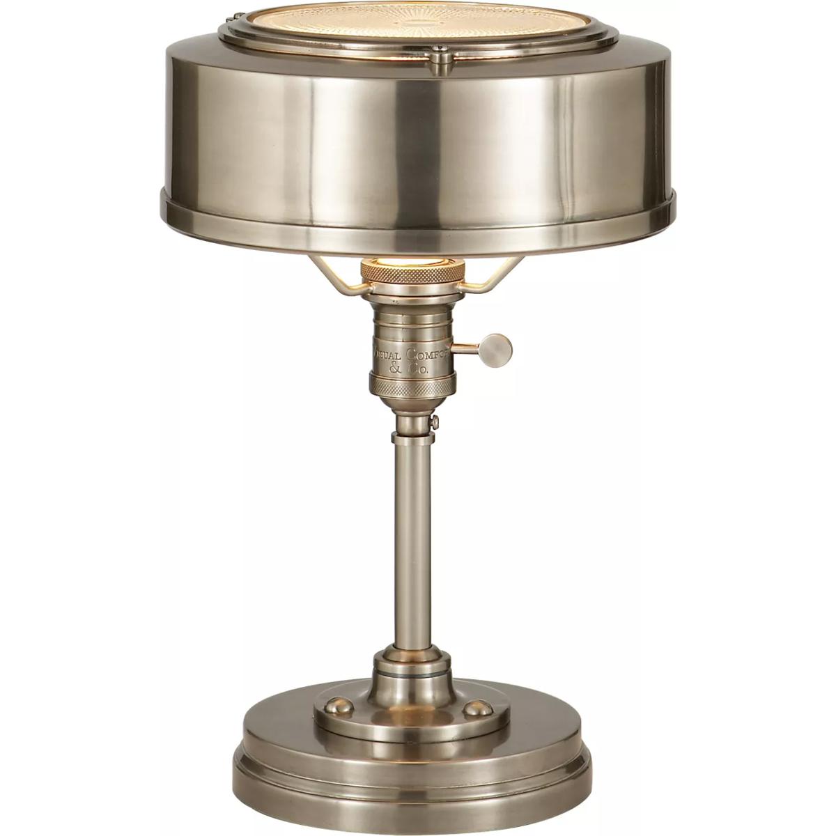 Visual Comfort Signature Collection TOB3197AN Thomas O'Brien Henley 13 inch 60 watt Antique Nickel Task Lamp Portable Light