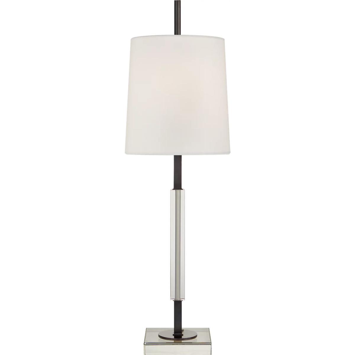 Visual Comfort Signature Collection TOB3627BZ/CG-L Thomas O'Brien Lexington 31.75 inch 60 watt Bronze with Crystal Table Lamp Portable Light, Medium