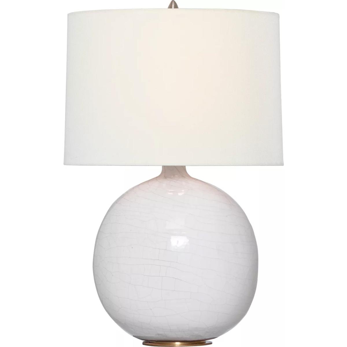 Visual Comfort Signature Collection TOB3693CIV-L Thomas O'Brien Sao Paulo 21.25 inch 15 watt Crackled Ivory Table Lamp Portable Light