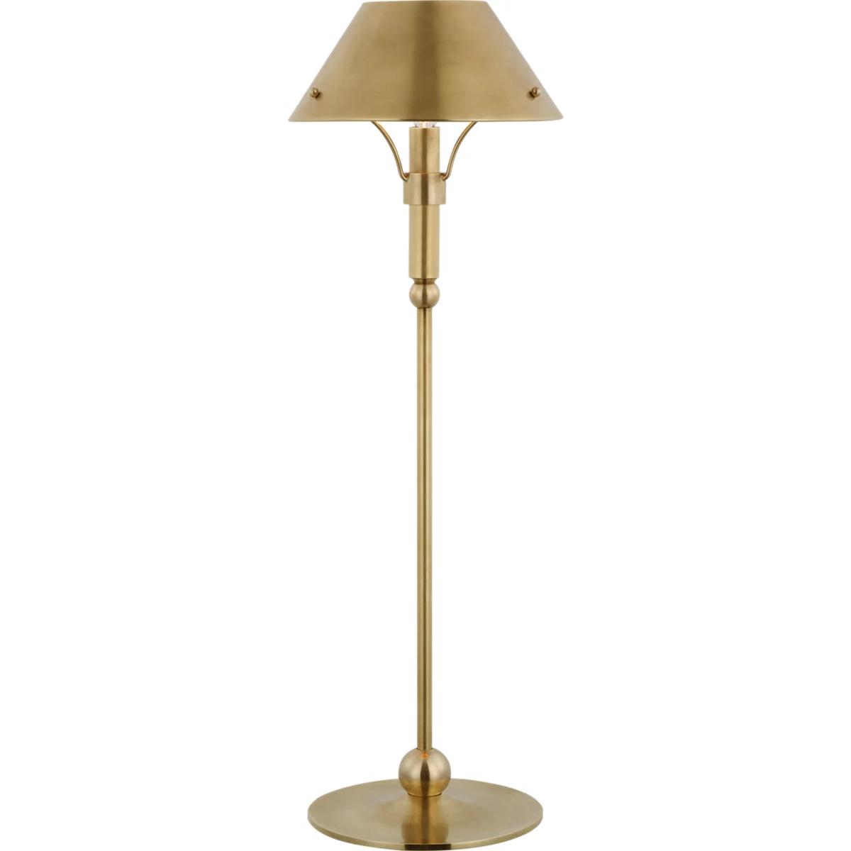 Visual Comfort Signature Collection TOB3733HAB-HAB Thomas O'Brien Turlington 26.75 inch 6.5 watt Hand-Rubbed Antique Brass Table Lamp Portable Light,