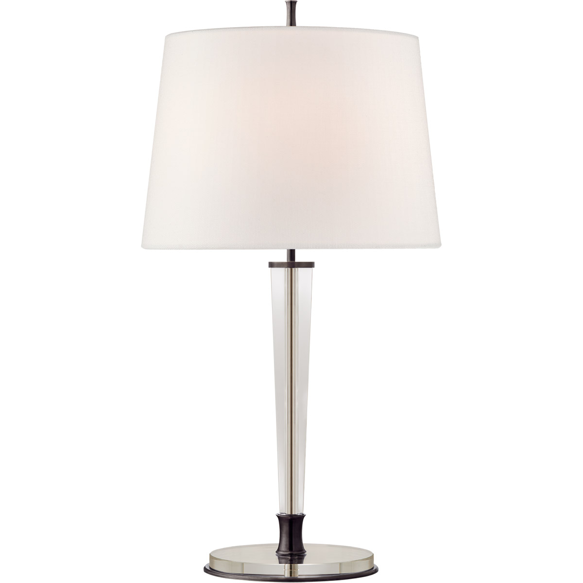 Visual Comfort Signature Collection TOB3942BZ-L Thomas O'Brien Lyra 31.5 inch 60 watt Bronze and Crystal Table Lamp Portable Light, Large