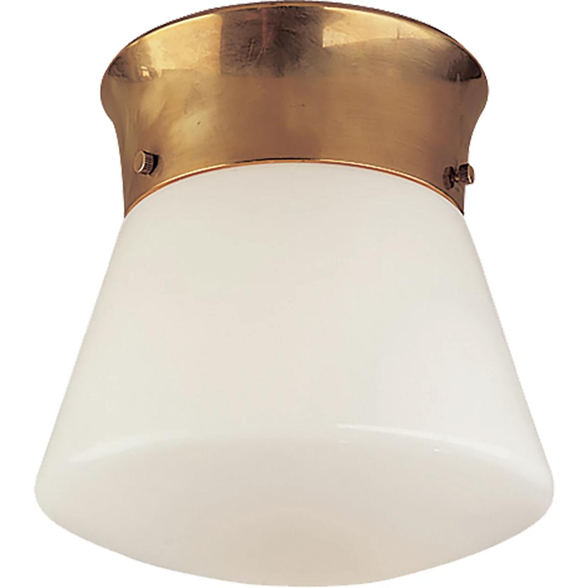 Visual Comfort Signature Collection TOB4000HAB Thomas O'Brien Perry 1 Light 9.5 inch Hand-Rubbed Antique Brass Flush Mount Ceiling Light