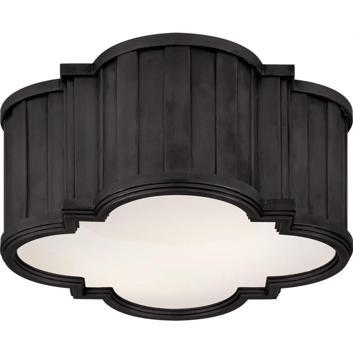 Visual Comfort Signature Collection TOB4130BZ-WG Thomas O'Brien Tilden 2 Light 11.25 inch Bronze Flush Mount Ceiling Light, Small