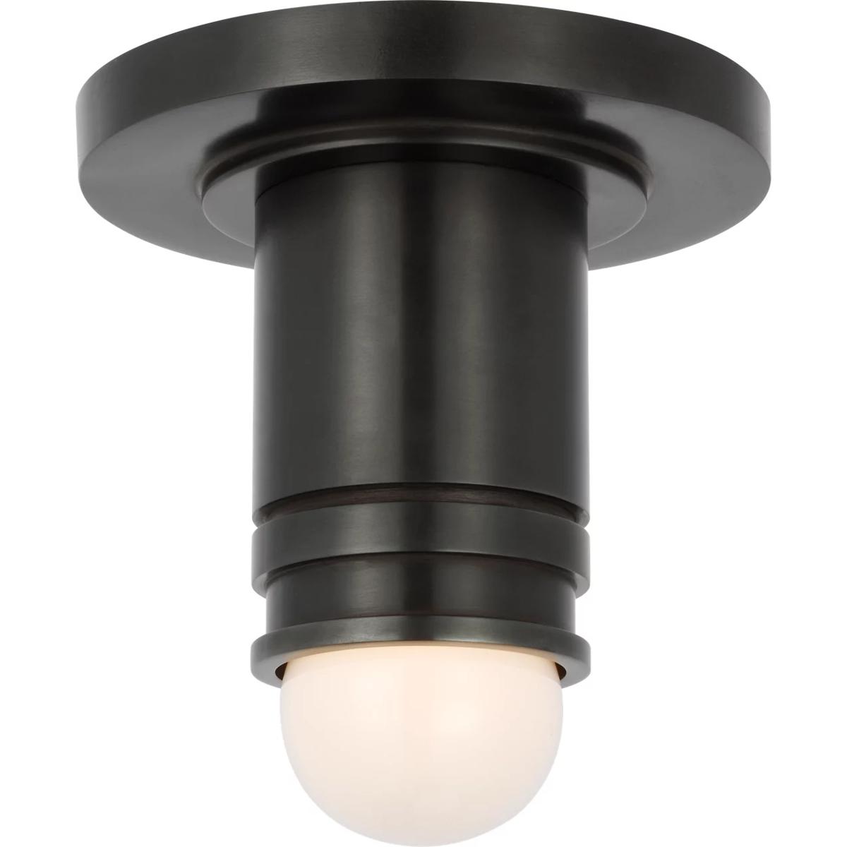 Visual Comfort Signature Collection TOB4360BZ Thomas O'Brien Top Hat LED 2.75 inch Bronze Monopoint Flush Mount Ceiling Light