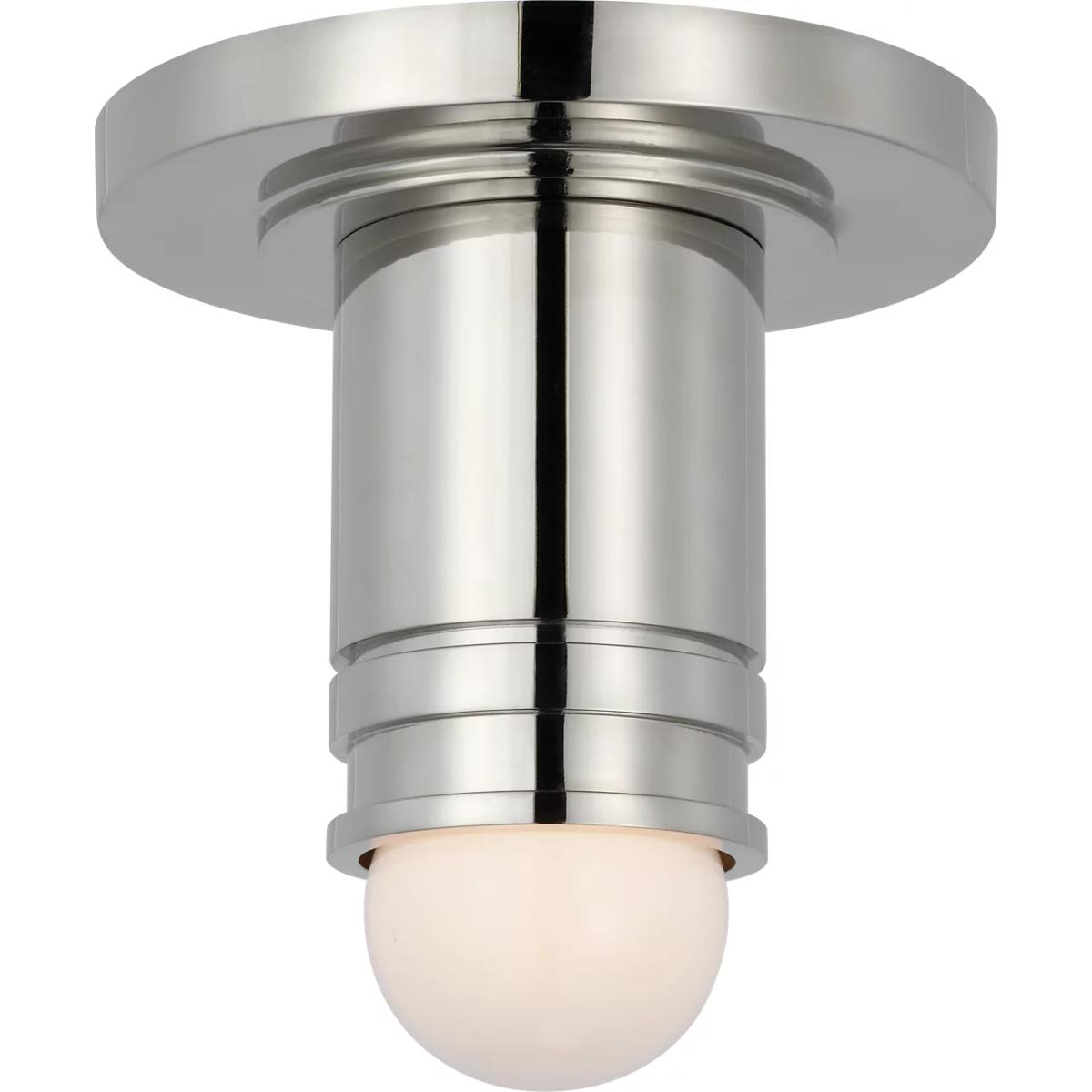 Visual Comfort Signature Collection TOB4360PN Thomas O'Brien Top Hat LED 2.75 inch Polished Nickel Monopoint Flush Mount Ceiling Light