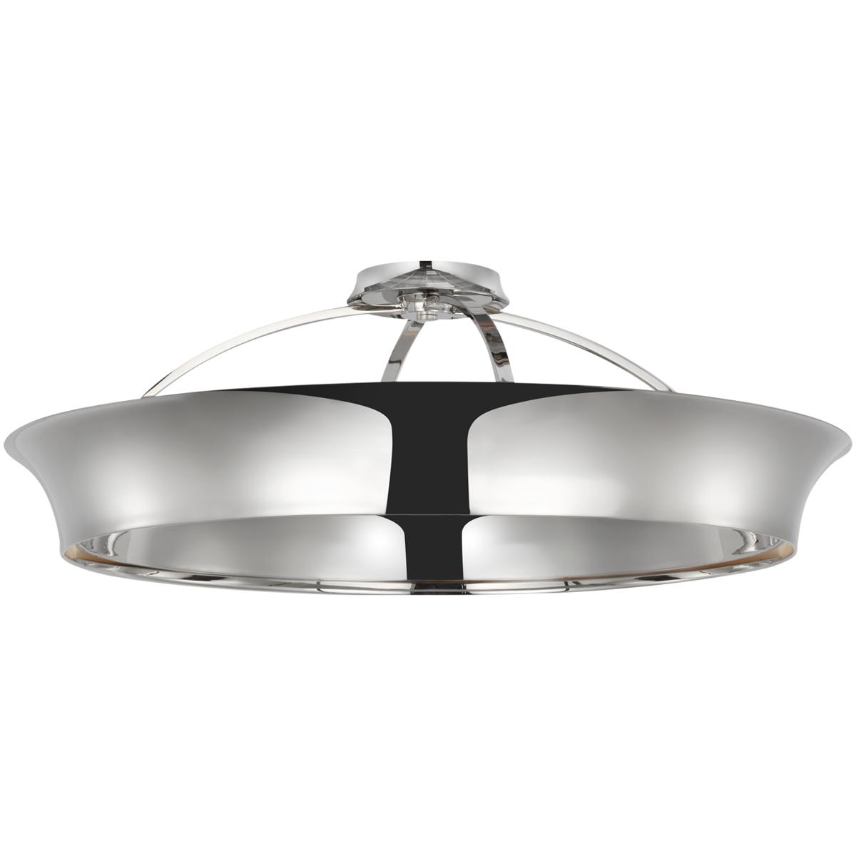 Visual Comfort Signature Collection TOB4522PN Thomas O'Brien Garland LED 30 inch Polished Nickel Dual Lit Ring Flush Mount Ceiling Light