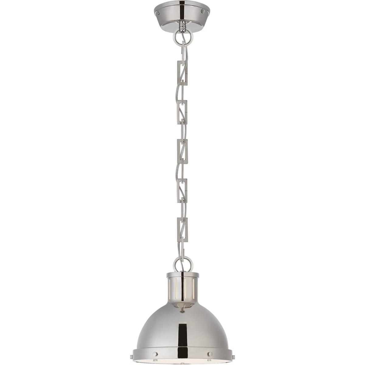 Visual Comfort Signature Collection TOB5068PN Thomas O'Brien Hicks 1 Light 8.75 inch Polished Nickel Pendant Ceiling Light, Small