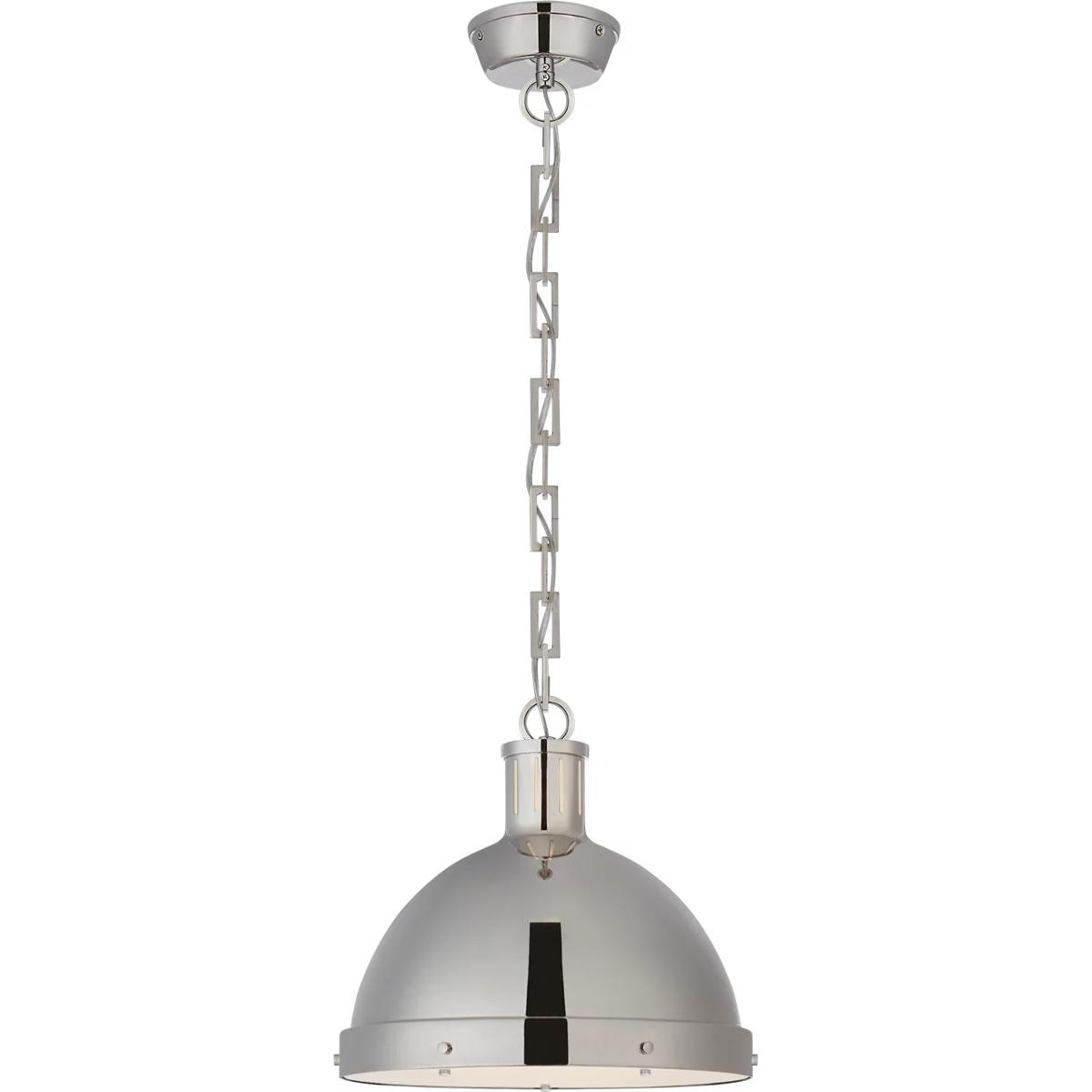 Visual Comfort Signature Collection TOB5069PN Thomas O'Brien Hicks 2 Light 13 inch Polished Nickel Pendant Ceiling Light, Large