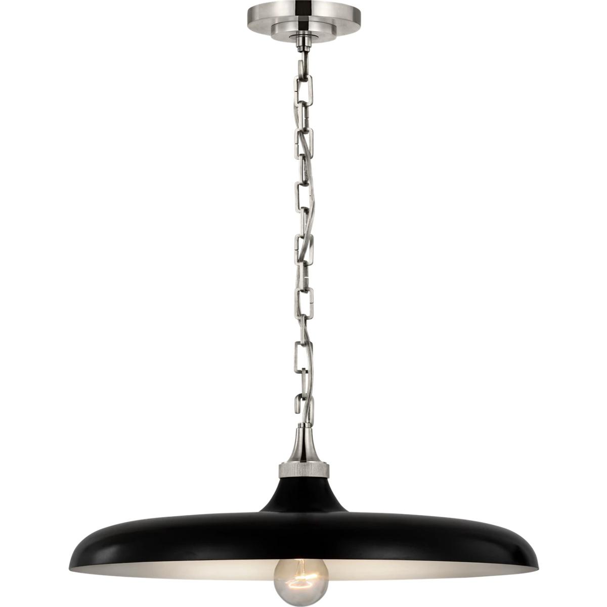 Lighting New York R-TOB5115PN-AI Visual Comfort Signature Collection Thomas O'Brien Piatto LED 18 inch Polished Nickel Pendant Ceiling Light in Aged I