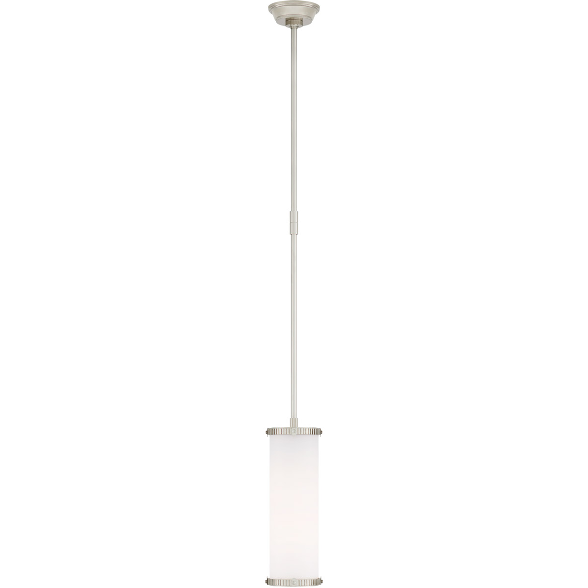 Visual Comfort Signature Collection TOB5184PN-WG Thomas O'Brien Calliope2 1 Light 5.25 inch Polished Nickel Pendant Ceiling Light, Small
