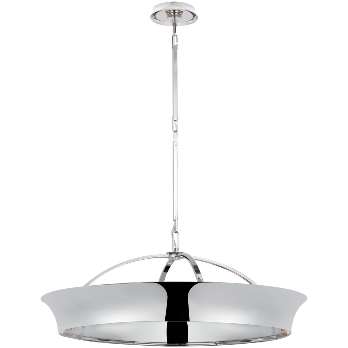 Visual Comfort Signature Collection TOB5520PN Thomas O'Brien Garland LED 30 inch Polished Nickel Dual Lit Ring Chandelier Ceiling Light