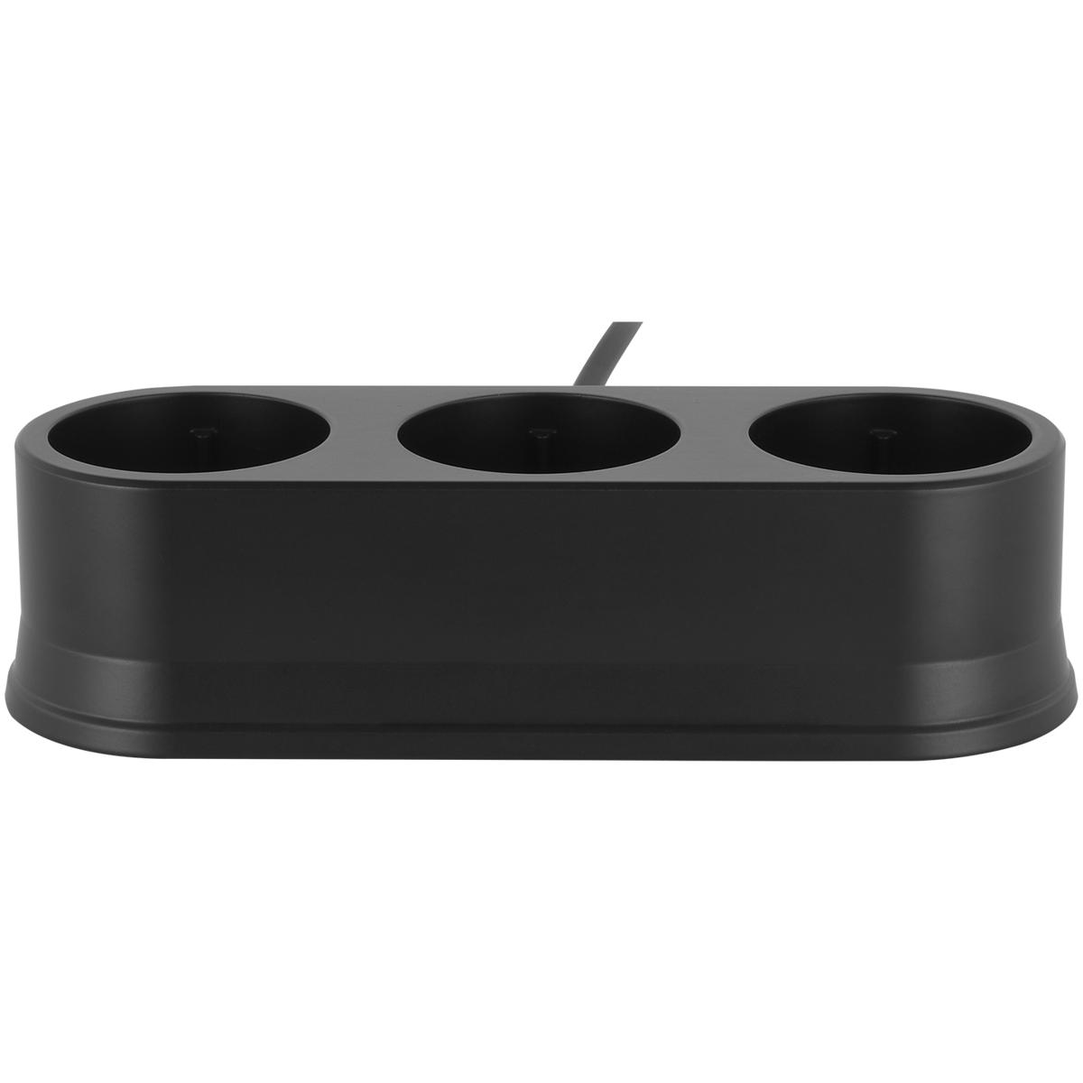 Visual Comfort Signature Collection VCC3005BLK-3 Visual Comfort Cordless Black Triple R45 Universal Charging Station