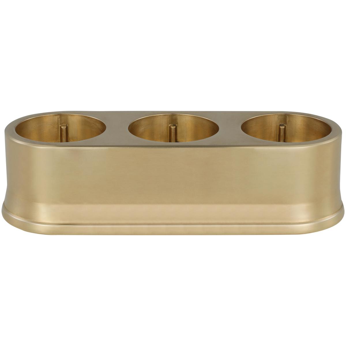 Visual Comfort Signature Collection VCC3005HAB-3 Visual Comfort Cordless Brass Triple R45 Universal Charging Station
