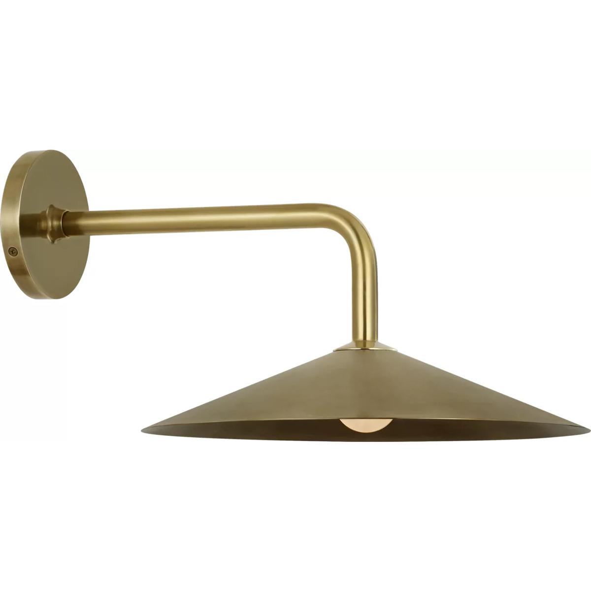 Visual Comfort Signature Collection AL2030HAB-HAB Amber Lewis Ponce LED 13 inch Hand-Rubbed Antique Brass Sconce Wall Light