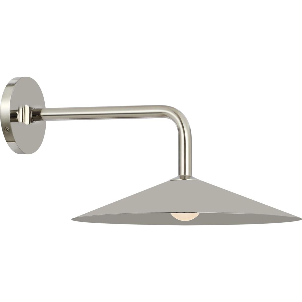 Visual Comfort Signature Collection AL2030PN-PN Amber Lewis Ponce LED 13 inch Polished Nickel Sconce Wall Light