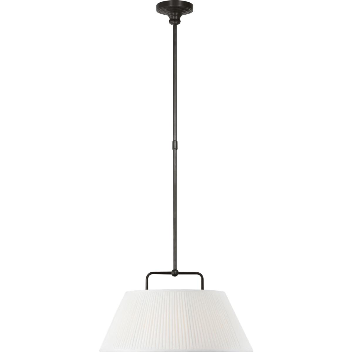 Visual Comfort Signature Collection AL5066BZ-SP Amber Lewis Serrato LED 20 inch Bronze Hanging Shade Ceiling Light