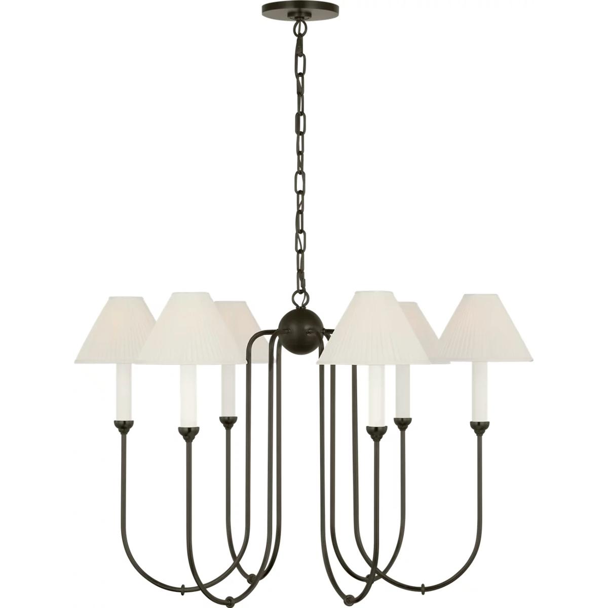 Visual Comfort Signature Collection AL5080MI-SP Amber Lewis Ingela LED 36 inch Modern Iron Chandelier Ceiling Light