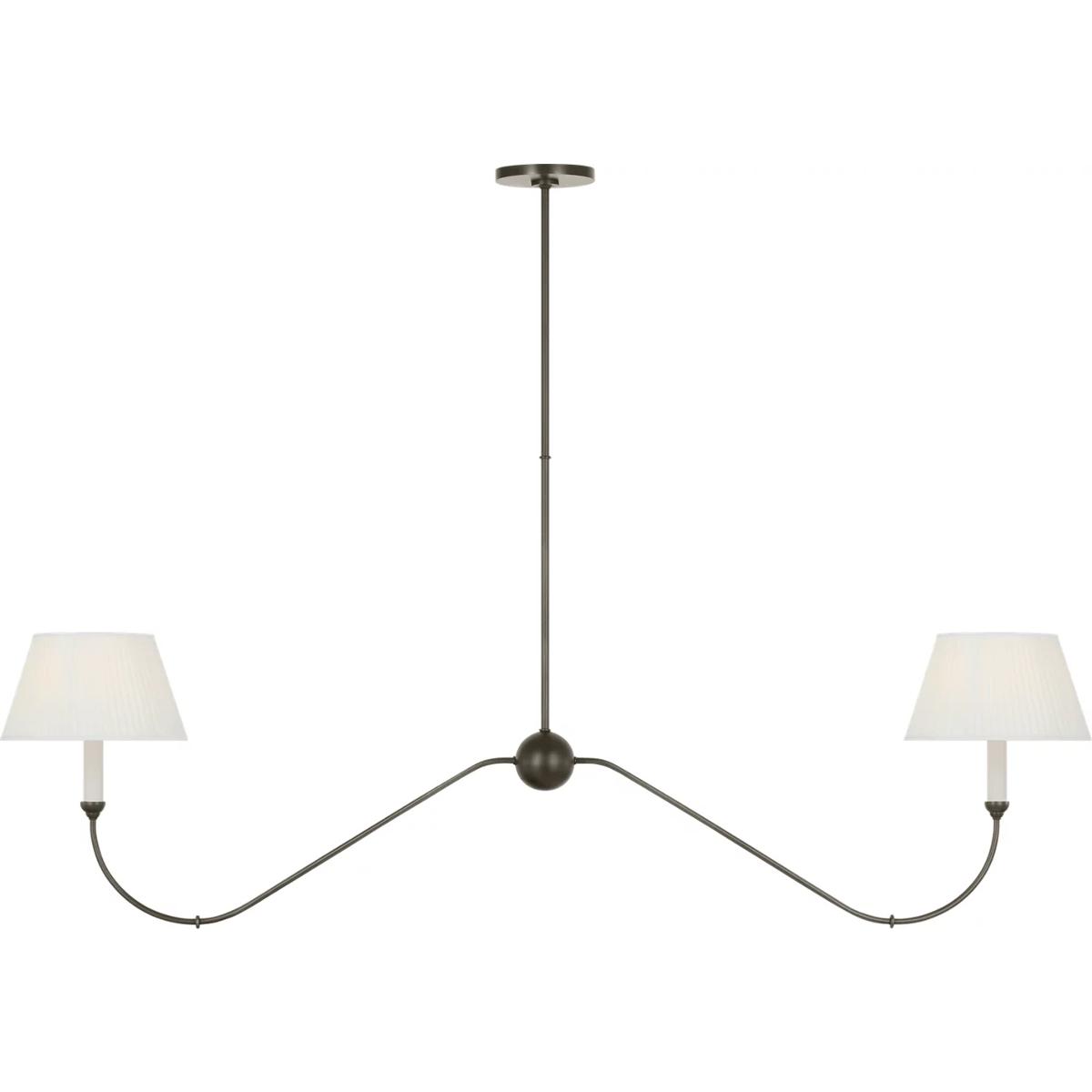 Visual Comfort Signature Collection AL5085MI-SP Amber Lewis Ingela LED 65 inch Modern Iron Linear Chandelier Ceiling Light